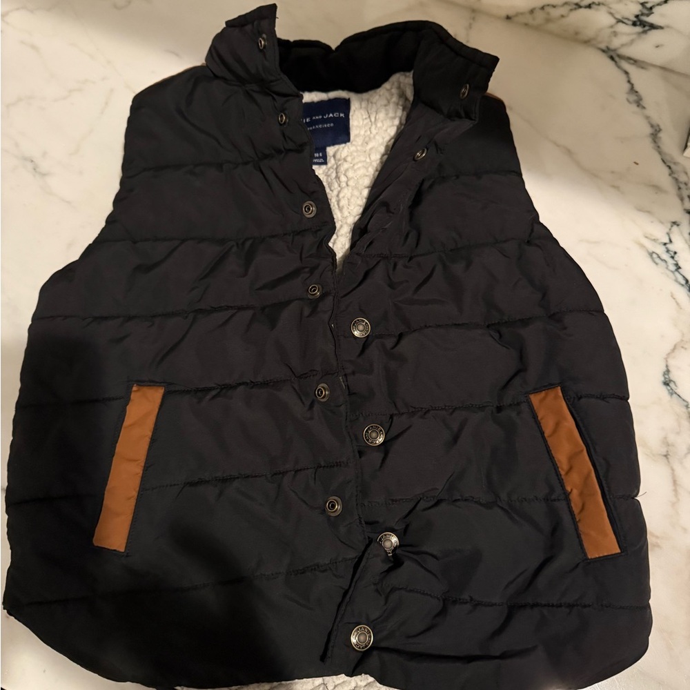 Janie and Jack Black and Brown Kids Vest